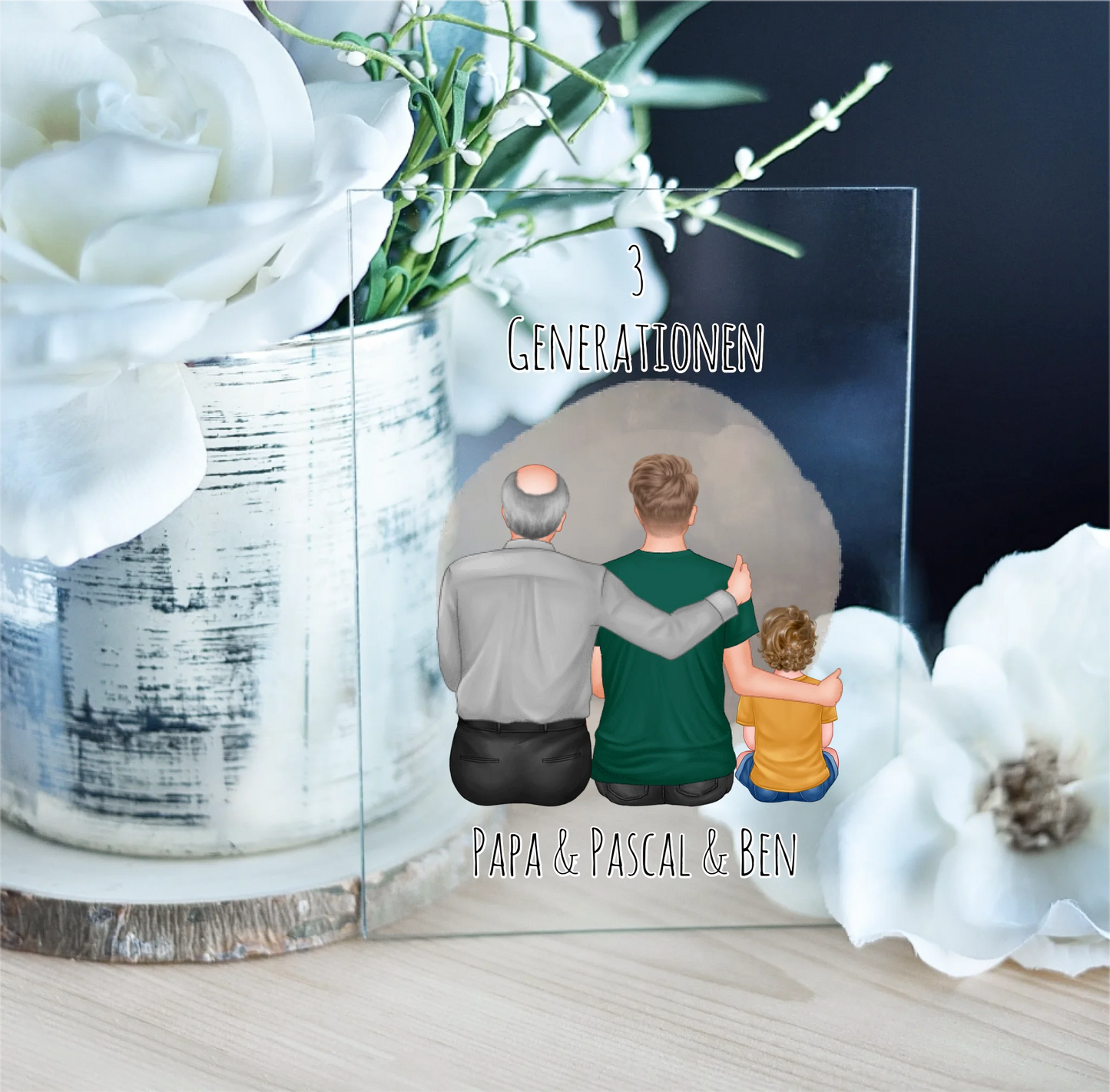 Vater, Sohn & Enkel Acrylschild