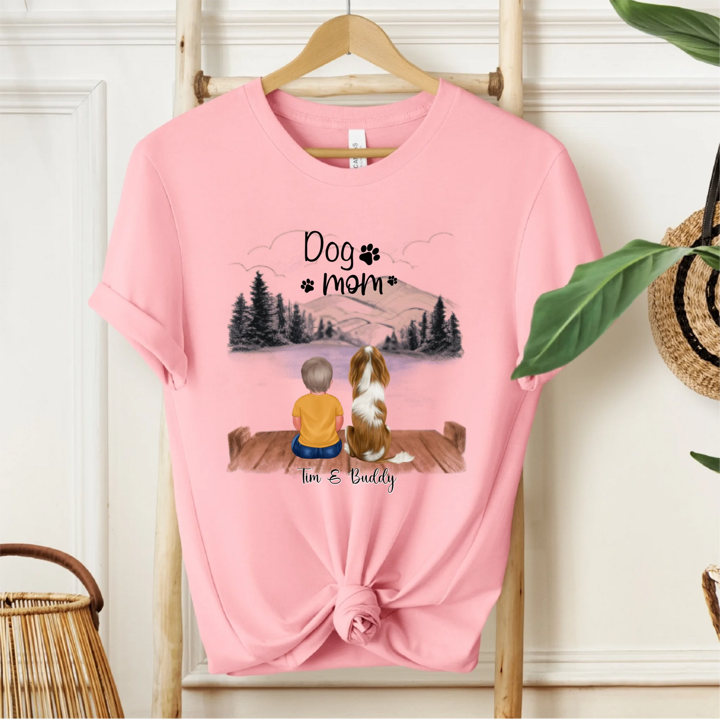 Baby/Kind mit Haustier T-Shirt
