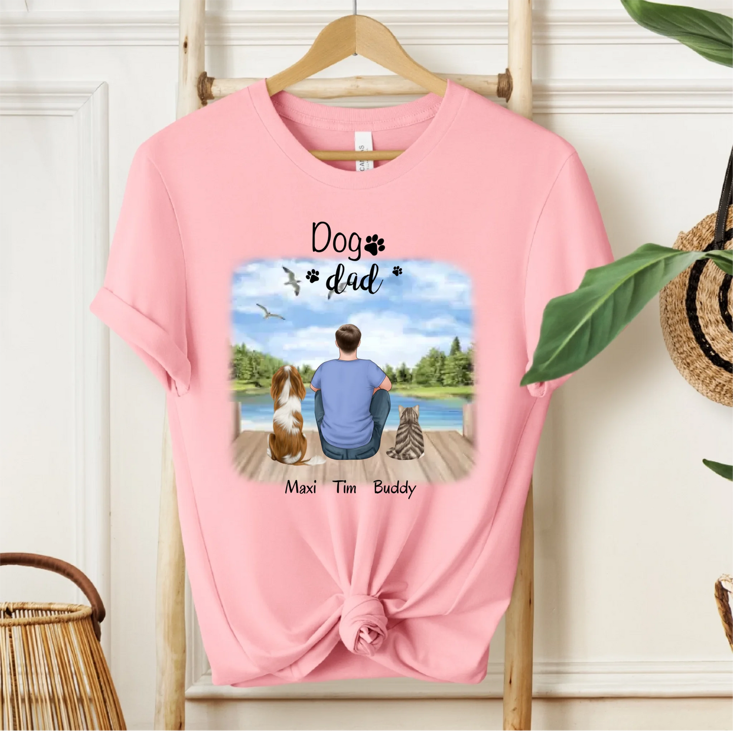 Herrchen/Frauchen mit 1-2 Haustieren T-Shirt