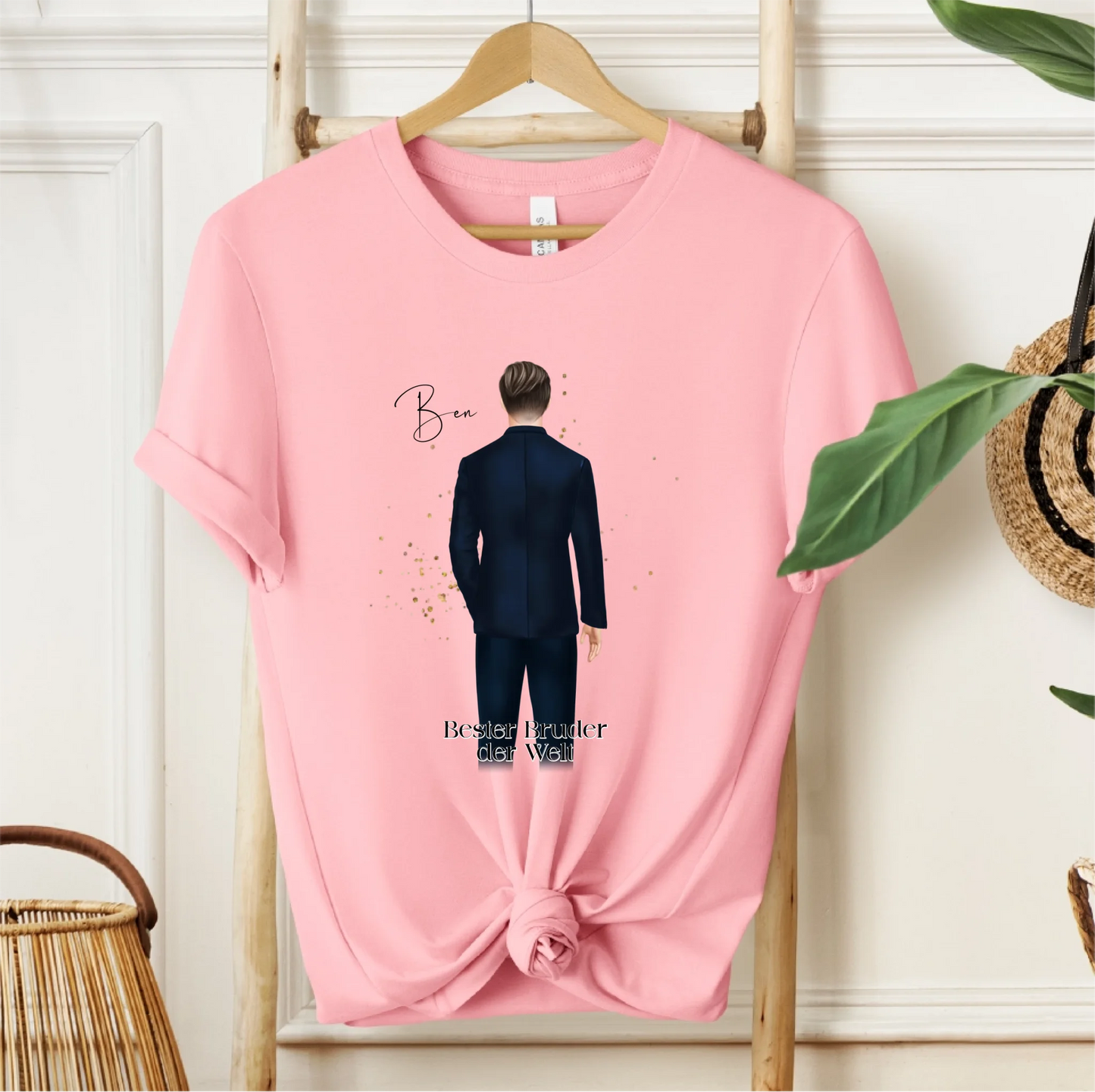 Mann im Anzug Personalisiert T-Shirt