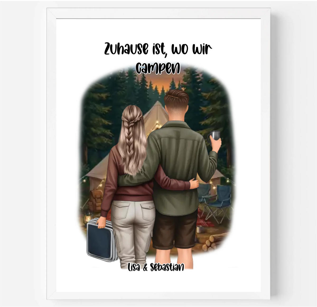 Camper/Zelten Poster