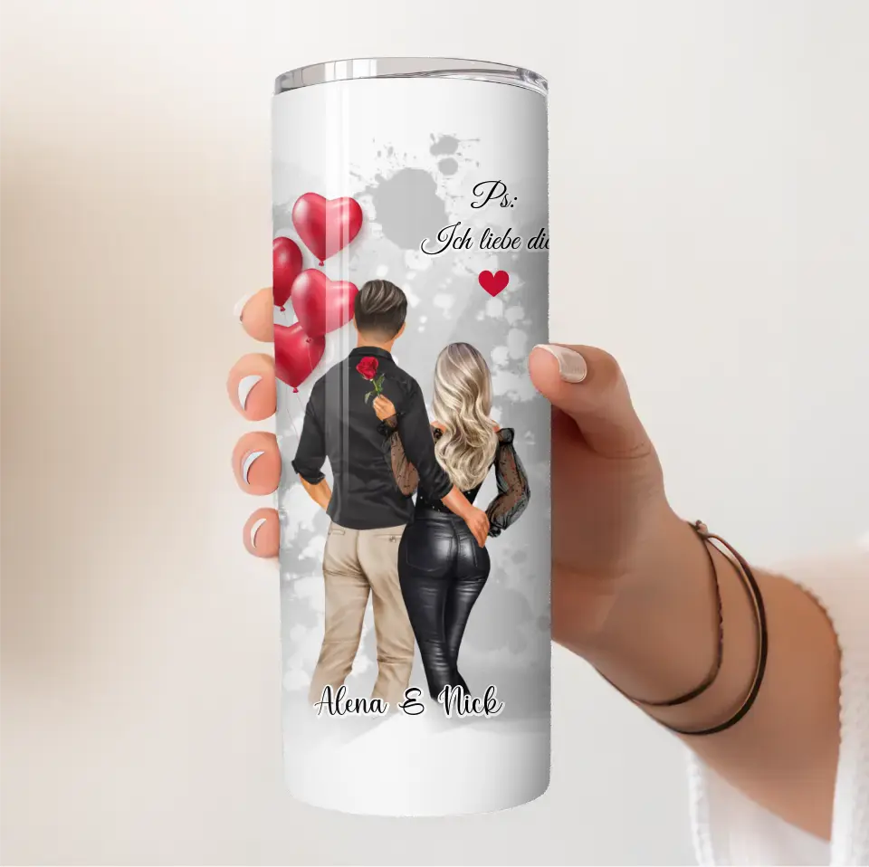 Paar Tasse / Thermobecher Personalisiert