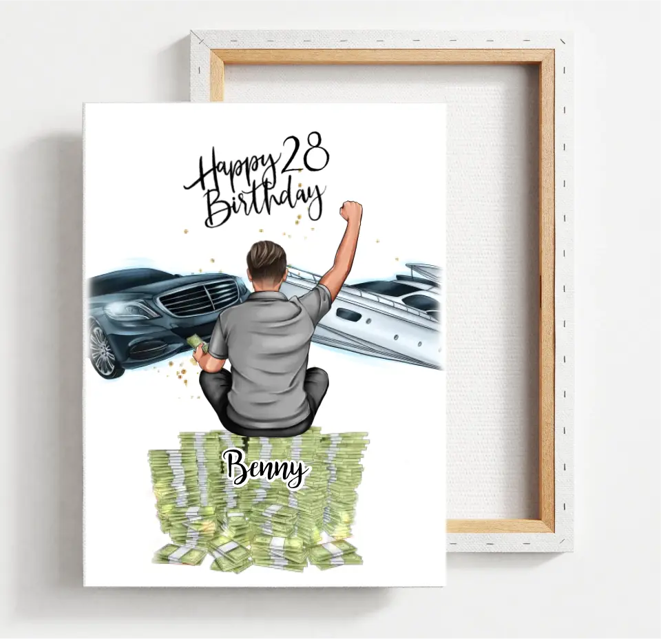 Mann Geburtstag Poster Personalisiert