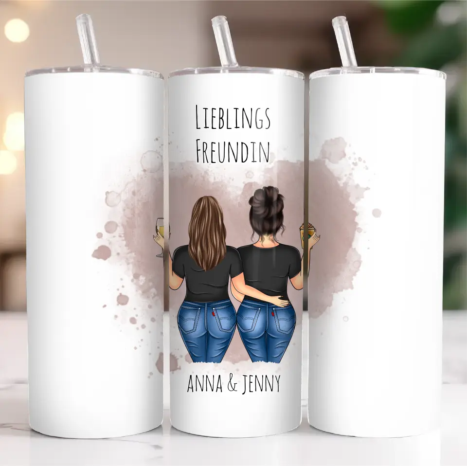 Curvy Freundinnen Tasse / Thermobecher