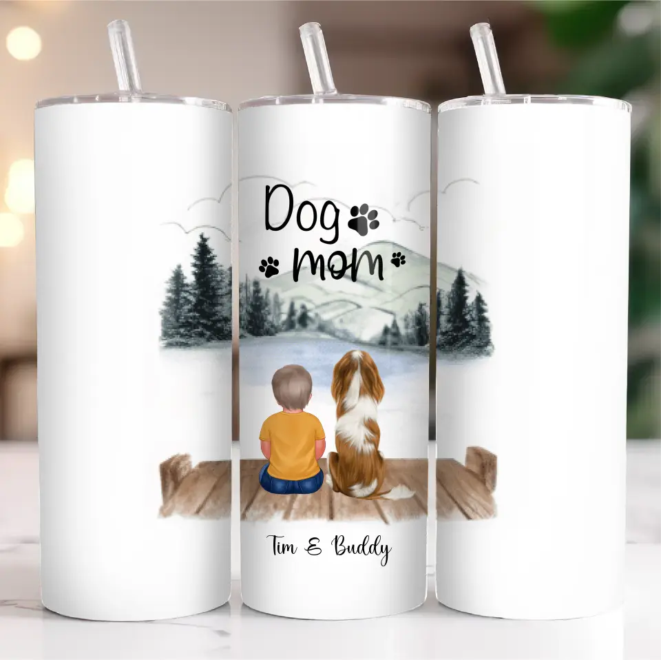 Baby/Kind mit Haustier Tasse / Thermobecher