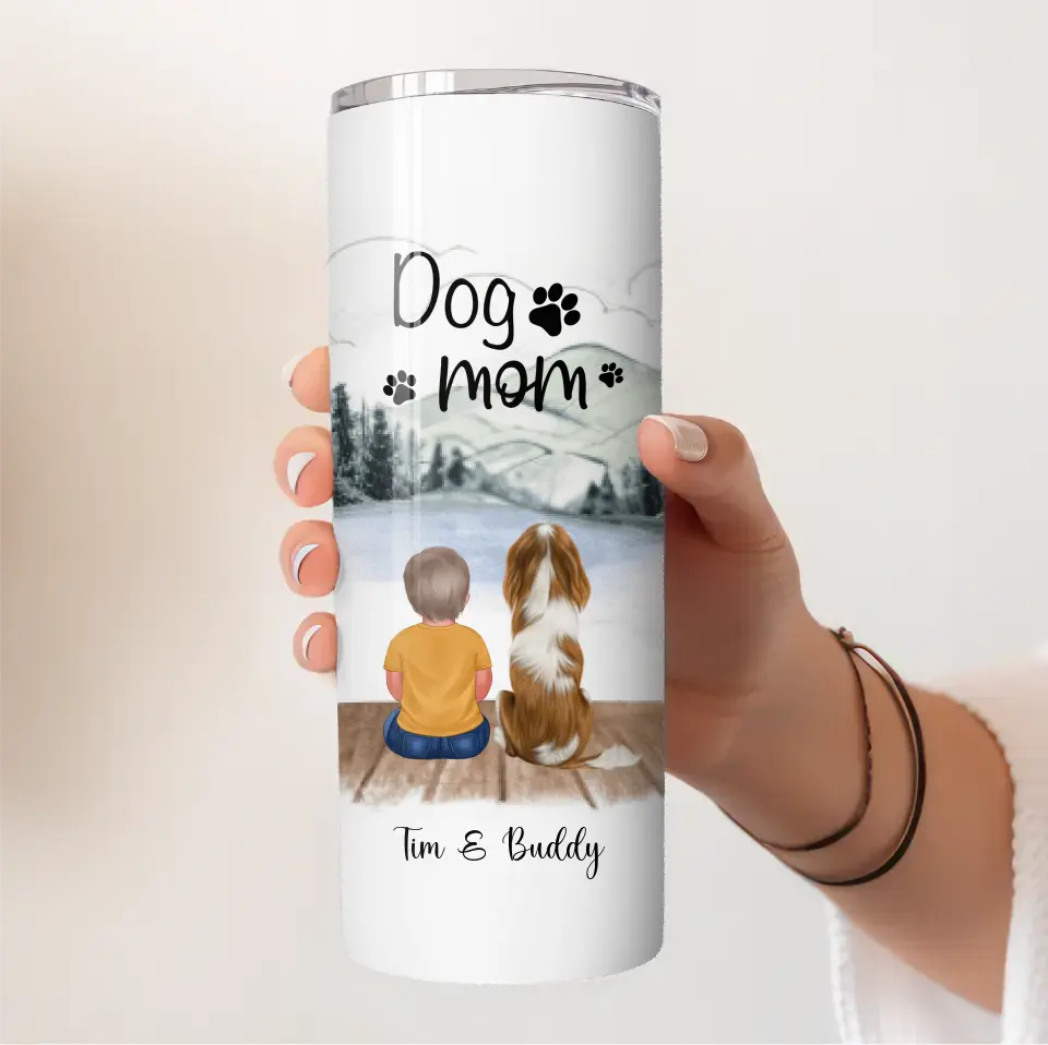 Baby/Kind mit Haustier Tasse / Thermobecher