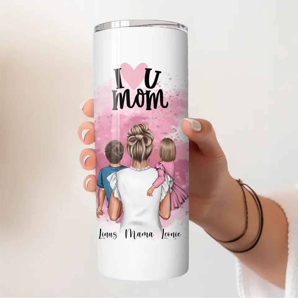 Mama & 1-2 Kinder Tasse / Thermobecher
