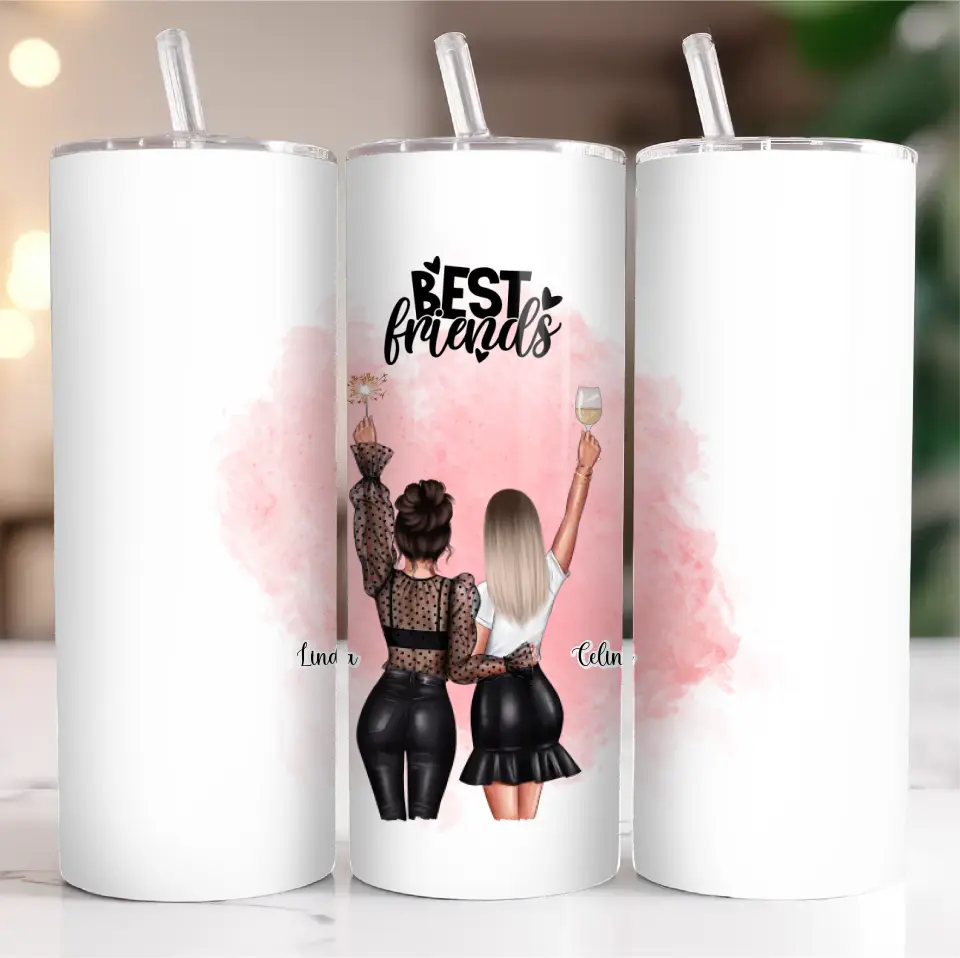 2- 3 Beste Freundinnen Tasse / Thermobecher