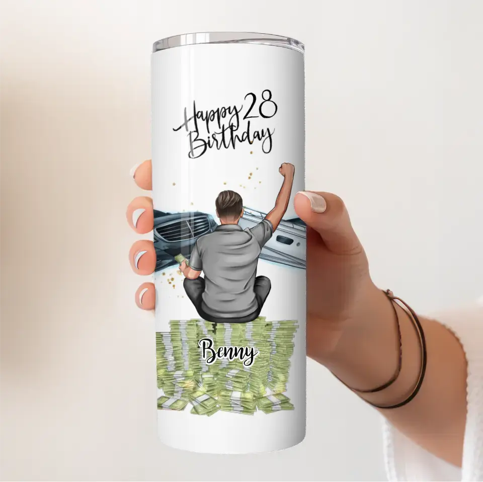 Mann Geburtstag Tasse / Thermobecher Personalisiert