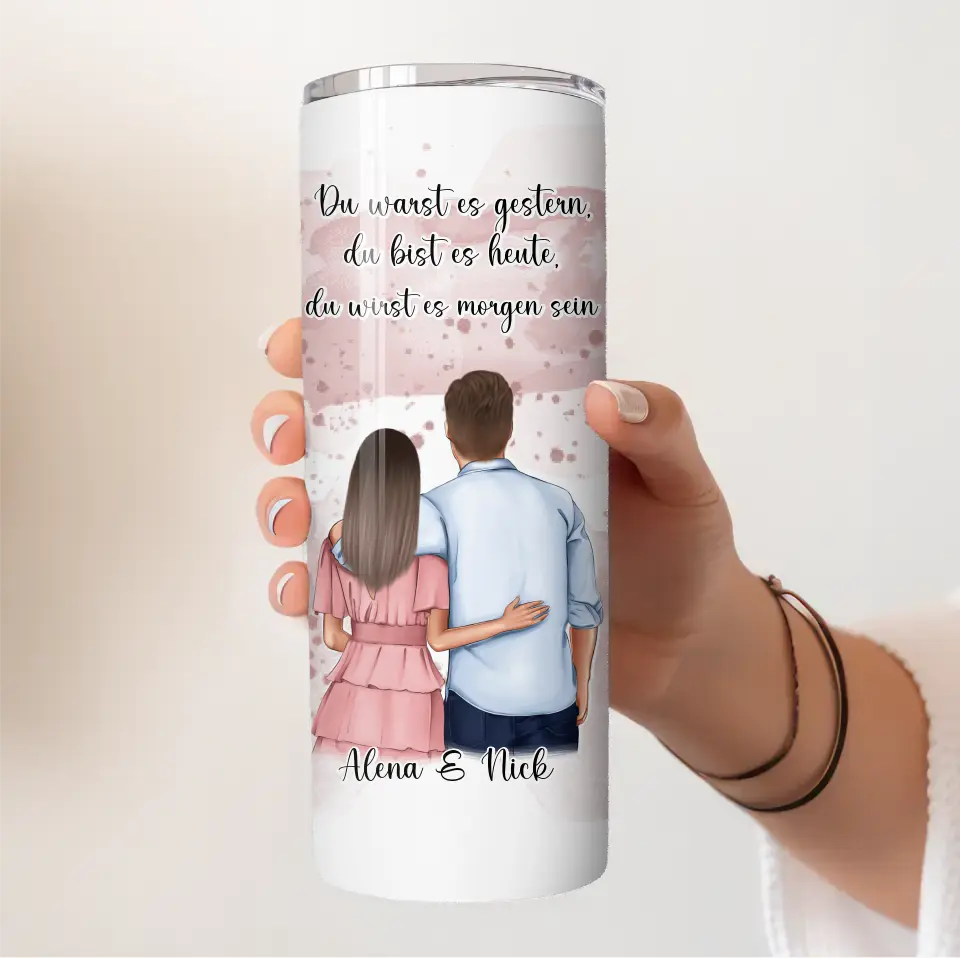 Paar Tasse / Thermobecher - Personalisiert