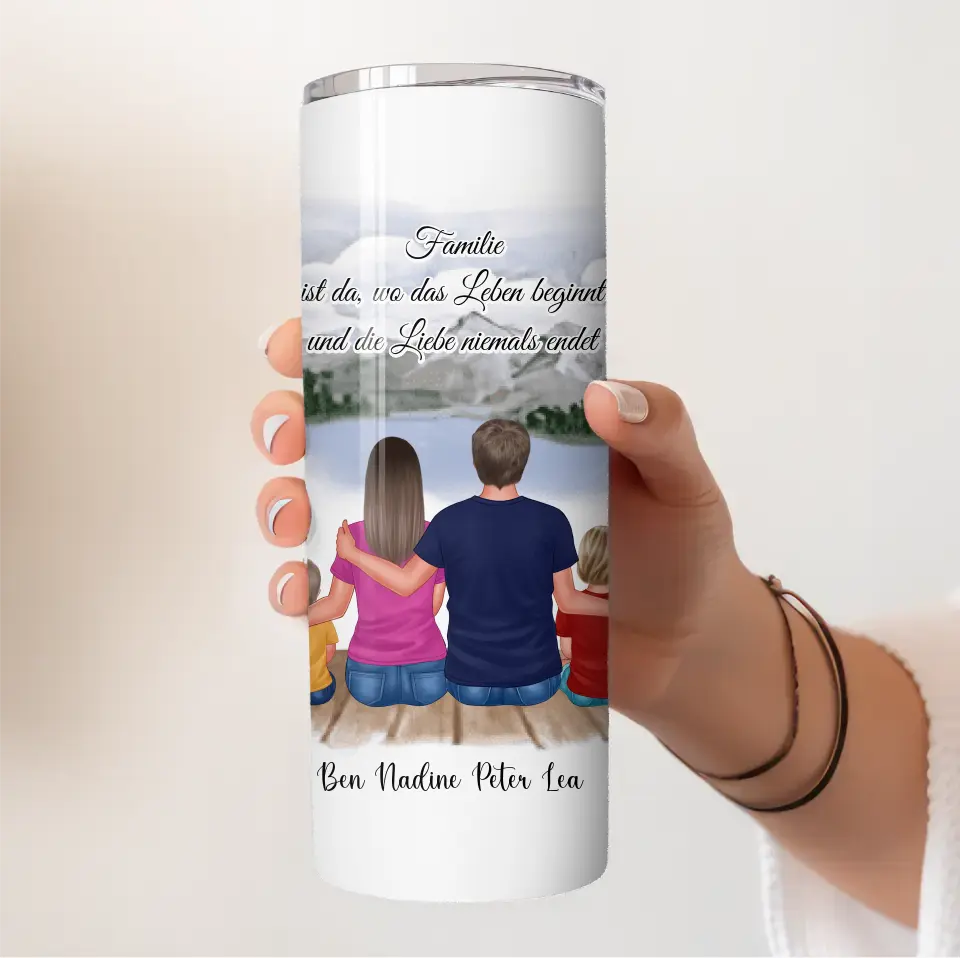 3-4 Personen Familien (+ Haustier) Tasse / Thermobecher