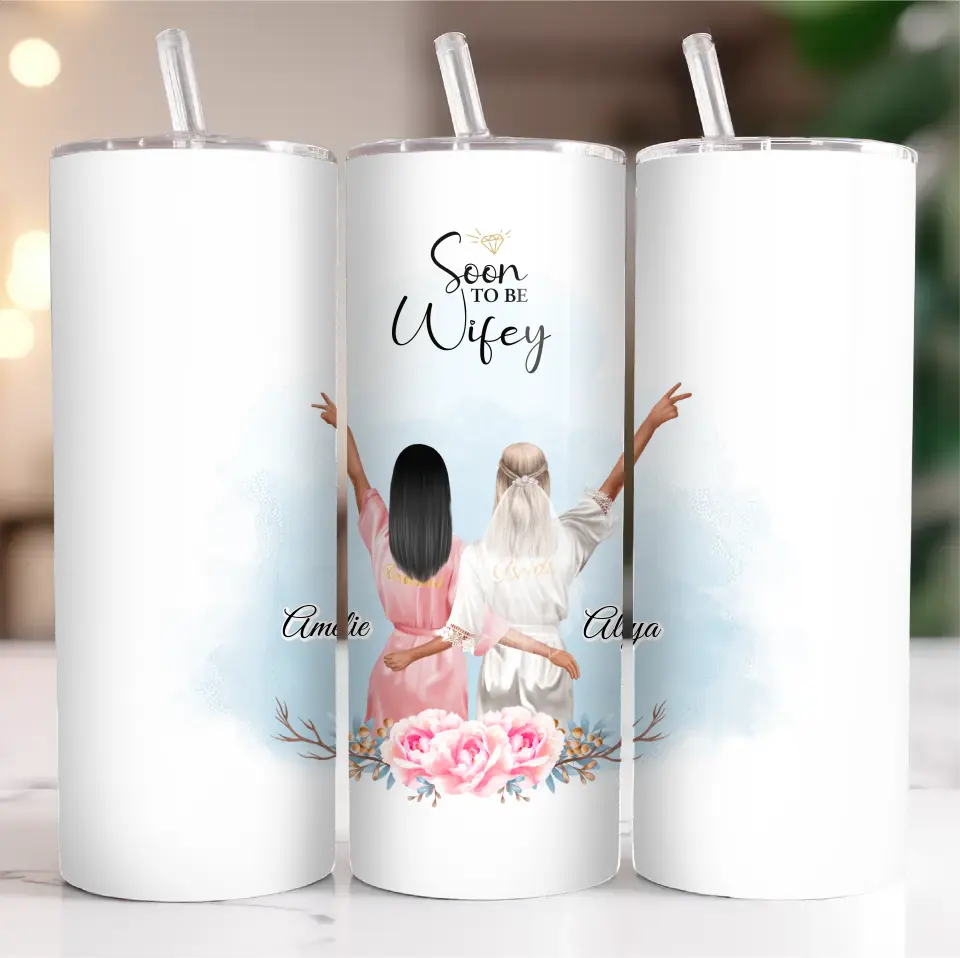 Braut & Freundin Tasse / Thermobecher