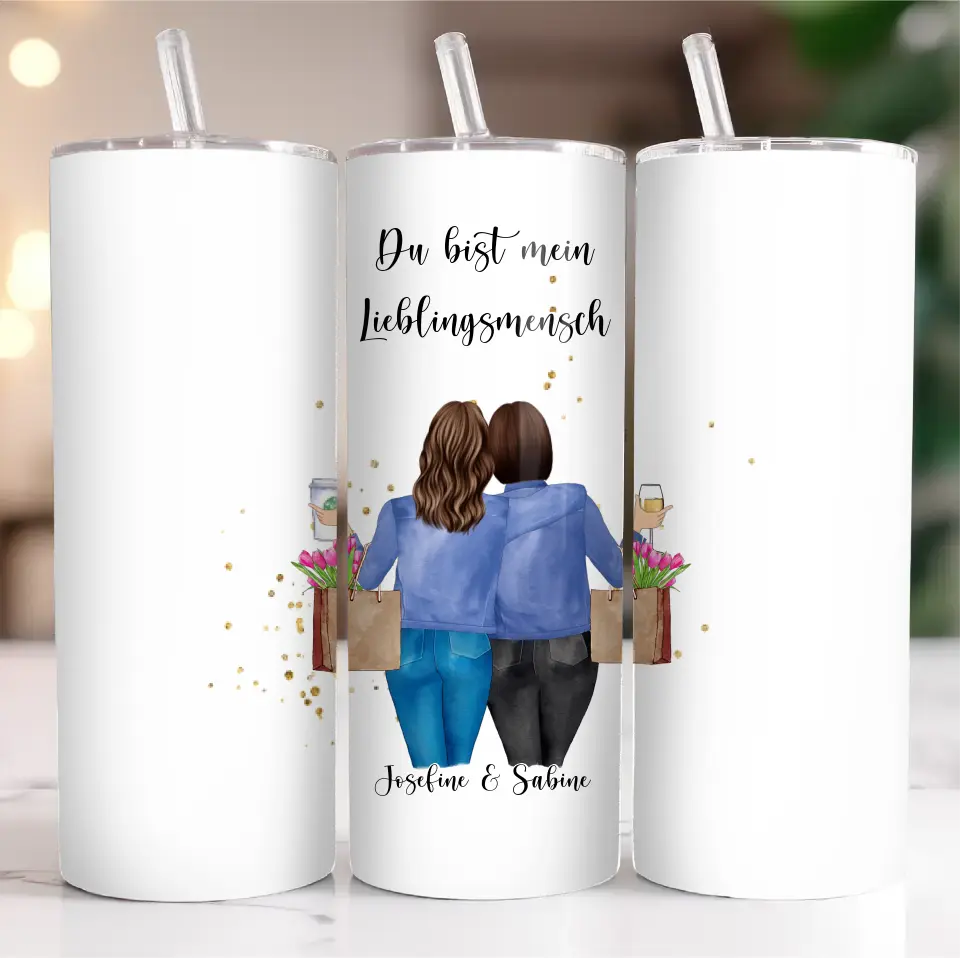 Personalisierte Freundin Tasse / Thermobecher