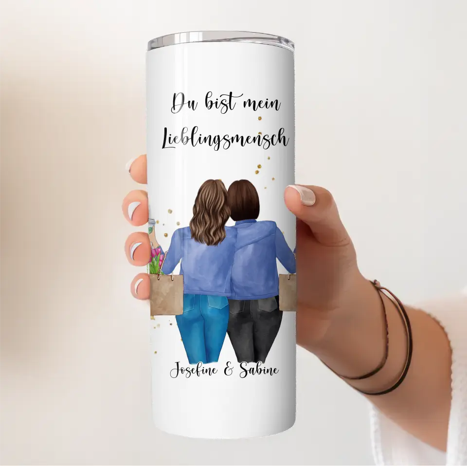 Personalisierte Freundin Tasse / Thermobecher
