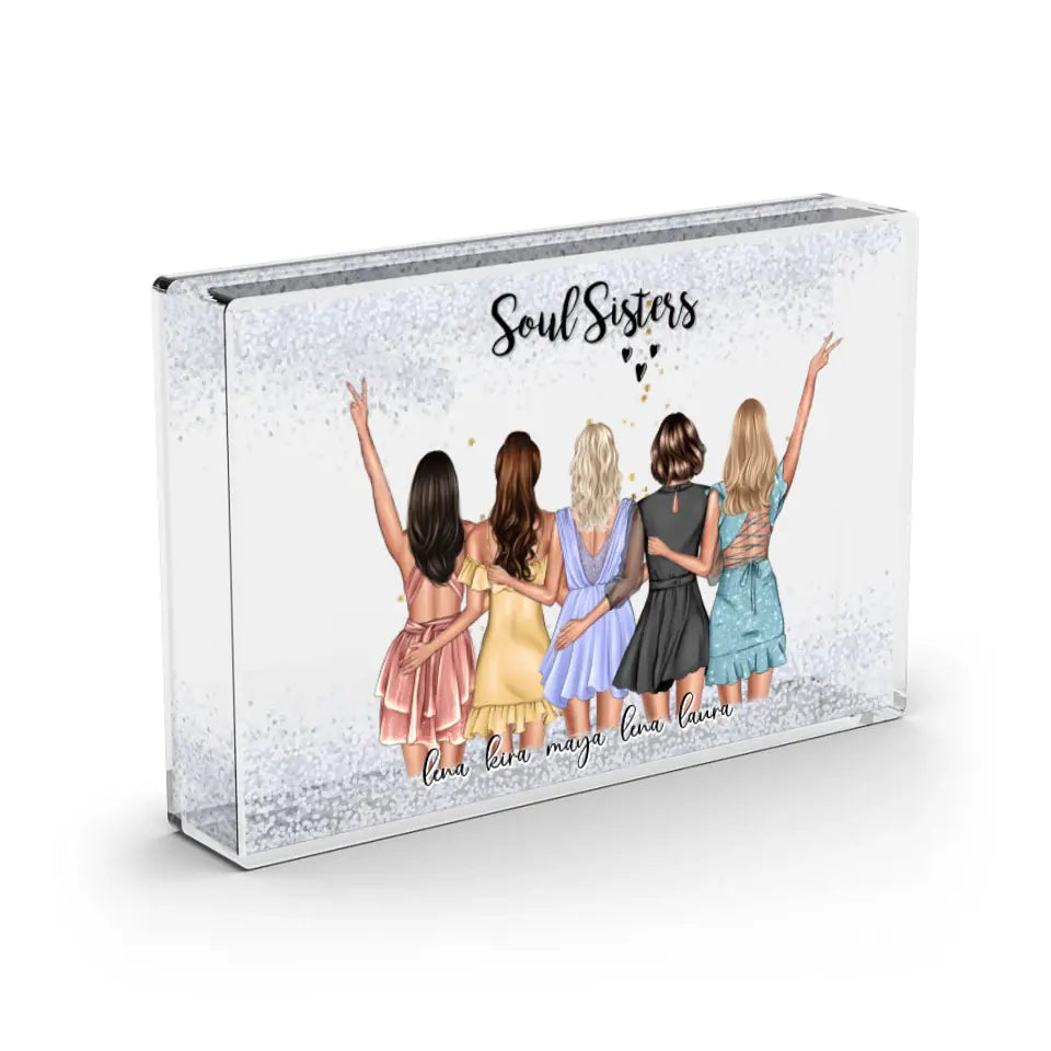 5-6 Freundinnen - Schneekugel Schnee