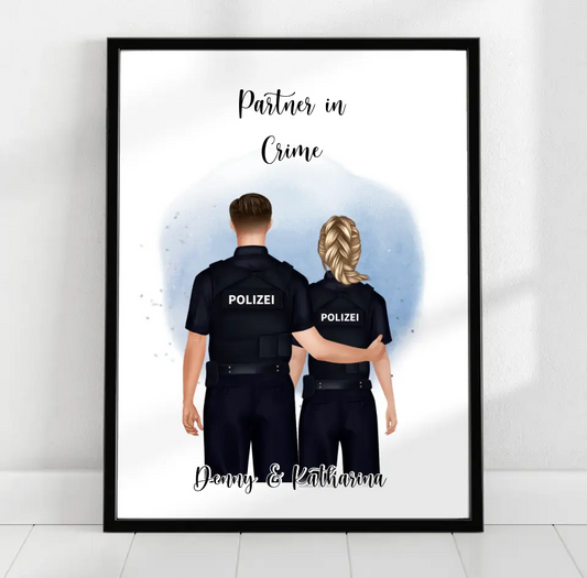 Polizist & Polizistin Poster (2-3 Polizisten)