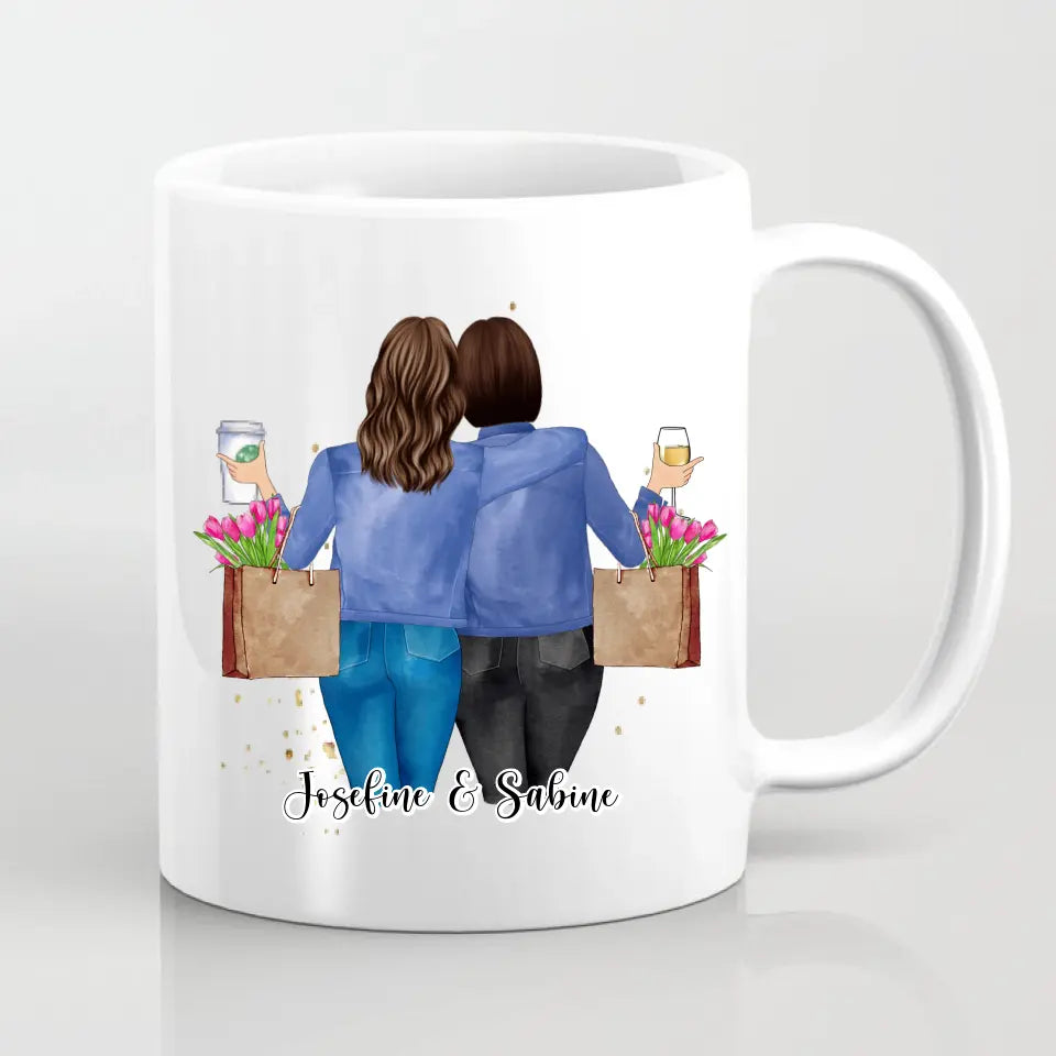 Personalisierte Freundin Tasse / Thermobecher