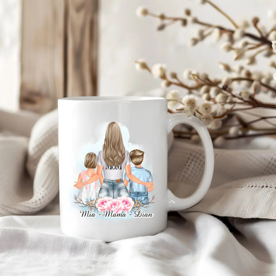 Mama & Kinder Tasse / Thermobecher