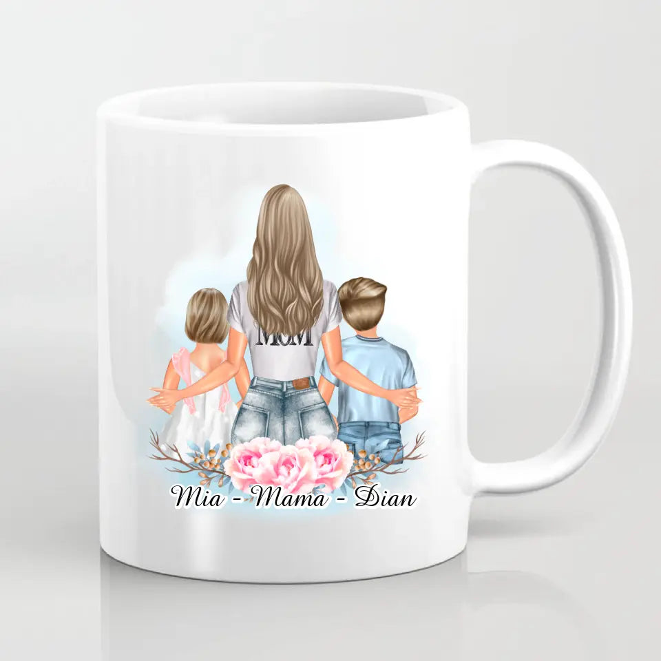 Mama & Kinder Tasse / Thermobecher