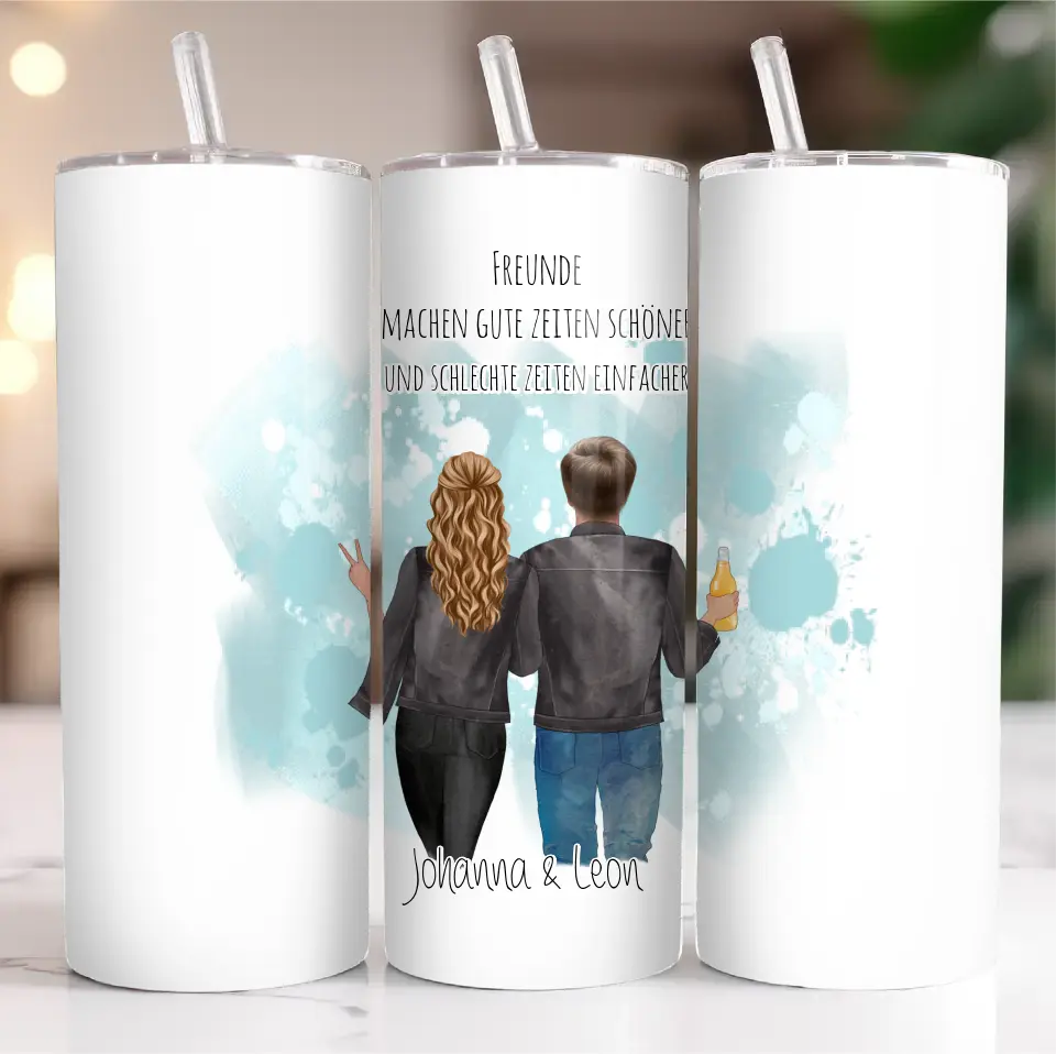 Bester Freund & Beste Freundin Tasse / Thermobecher