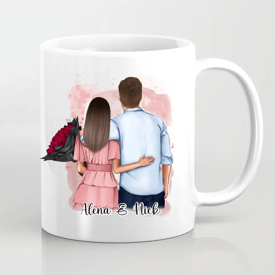 Paar Tasse / Thermobecher - Personalisiert