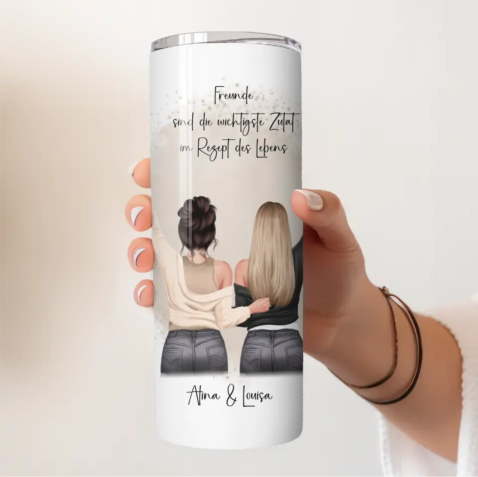 2-3 Freundinnen Tasse / Thermobecher Personalisiert
