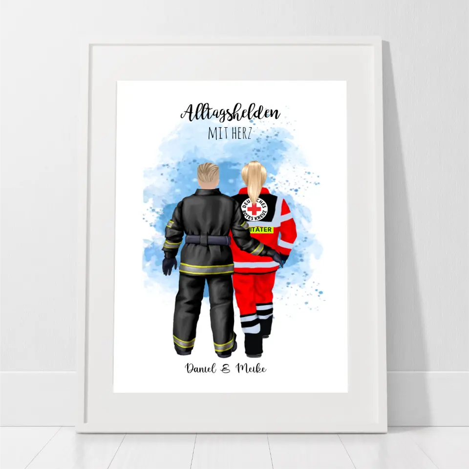 Feuerwehr & Sanitäter Poster