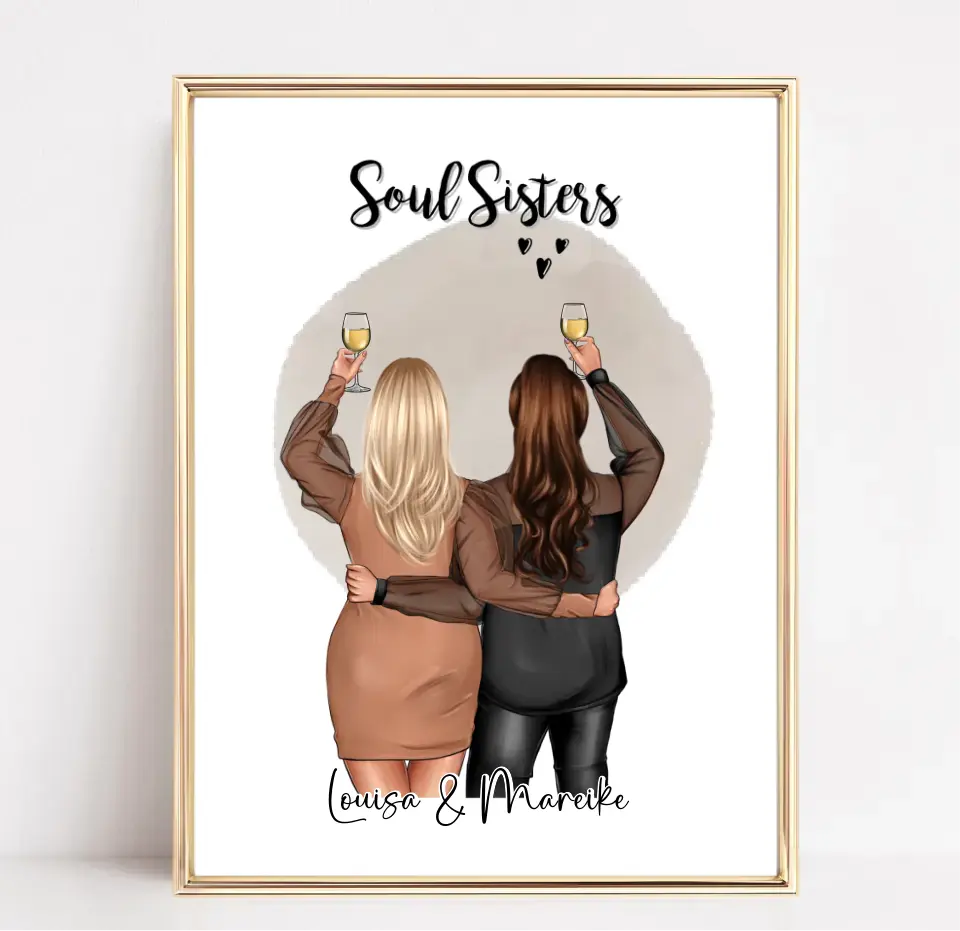 2-3 Plus size Freundinnen Poster