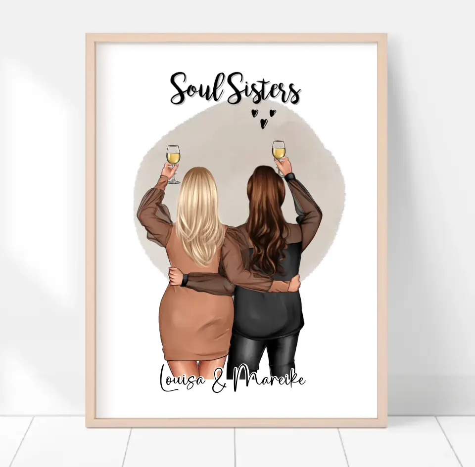 2-3 Plus size Freundinnen Poster