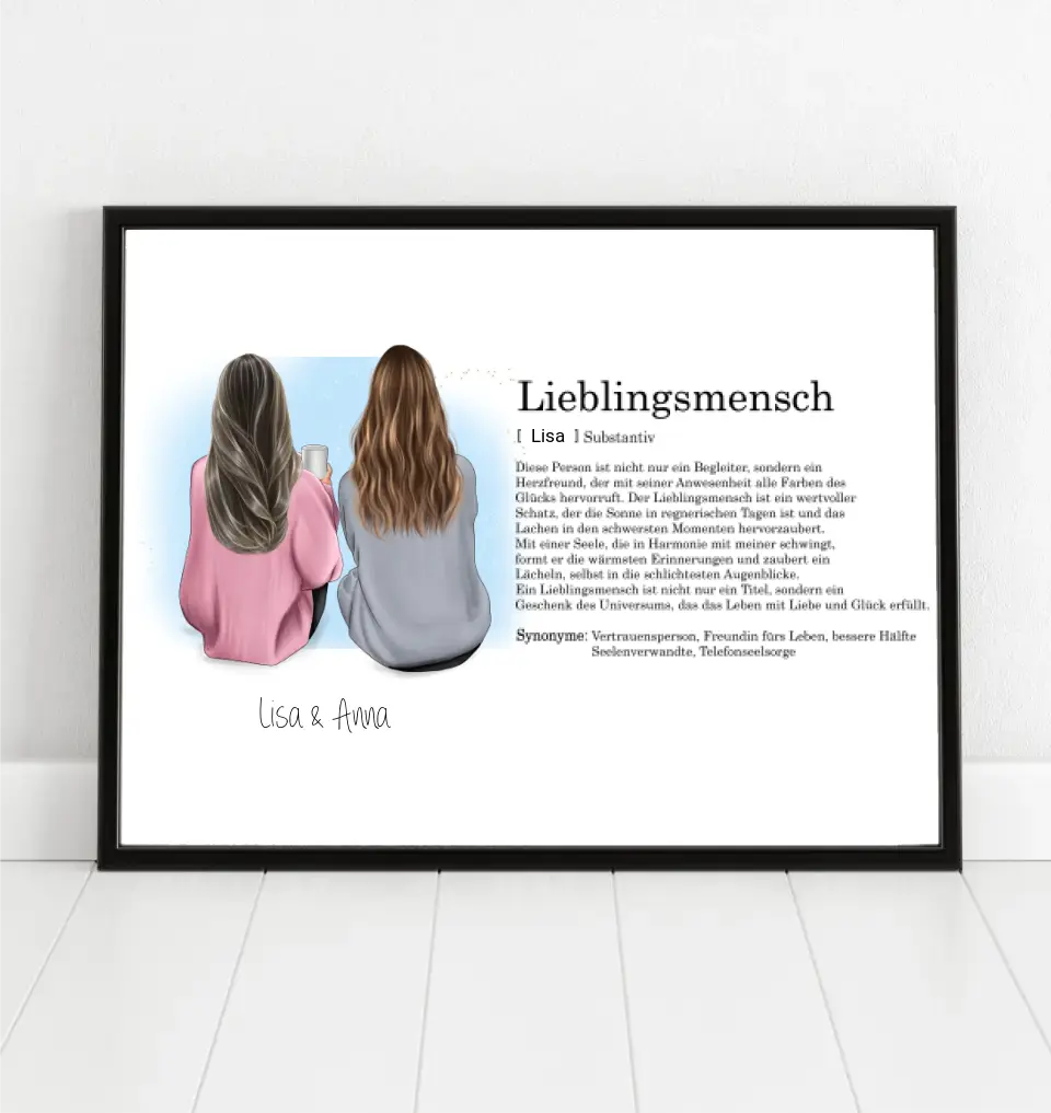 Freundinnen Definitionsposter