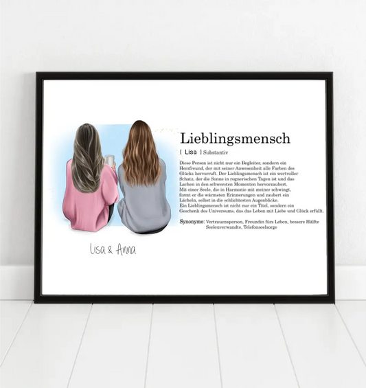 Freundinnen Definitionsposter