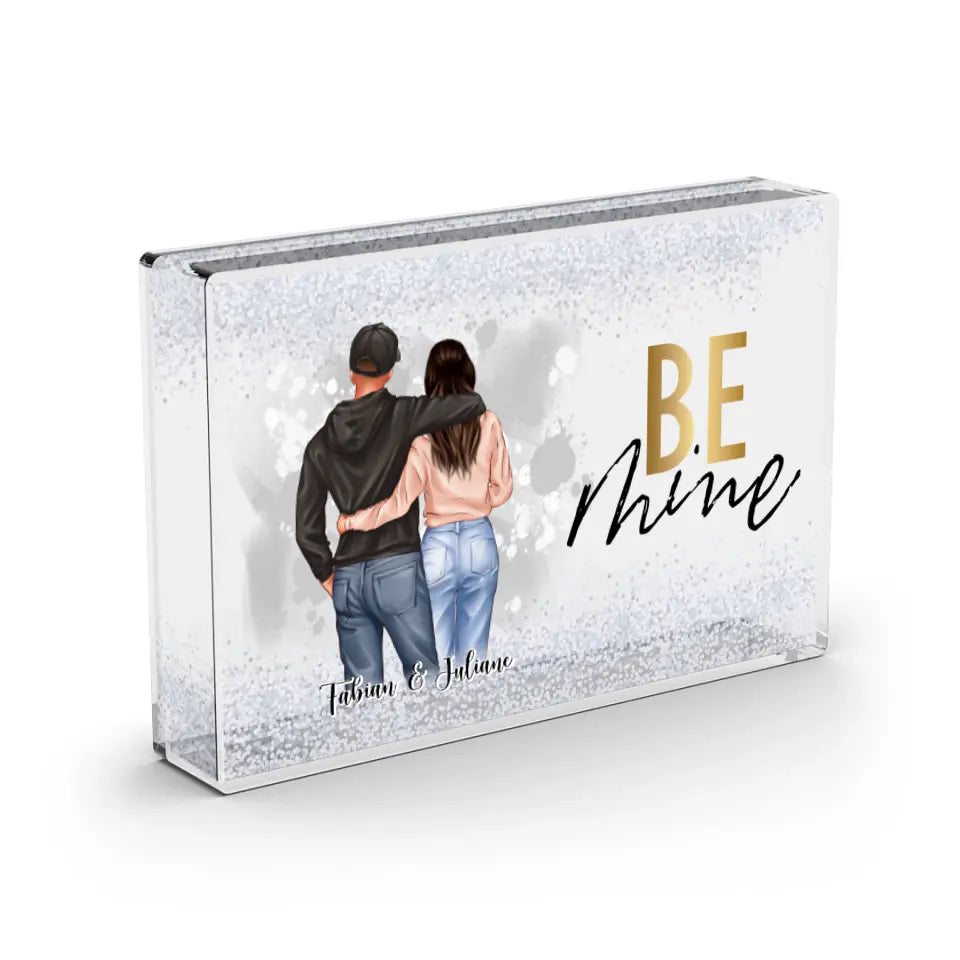 Paar LOVE - Schneekugel Schnee