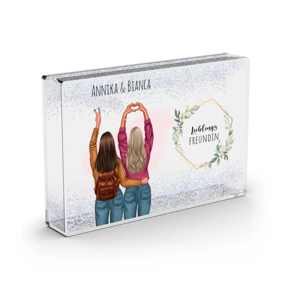 2-3 Freundinnen - Schneekugel Schnee