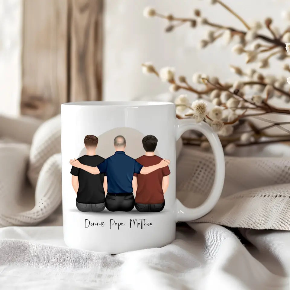 Vater & 1-2 Söhne Tasse / Thermobecher