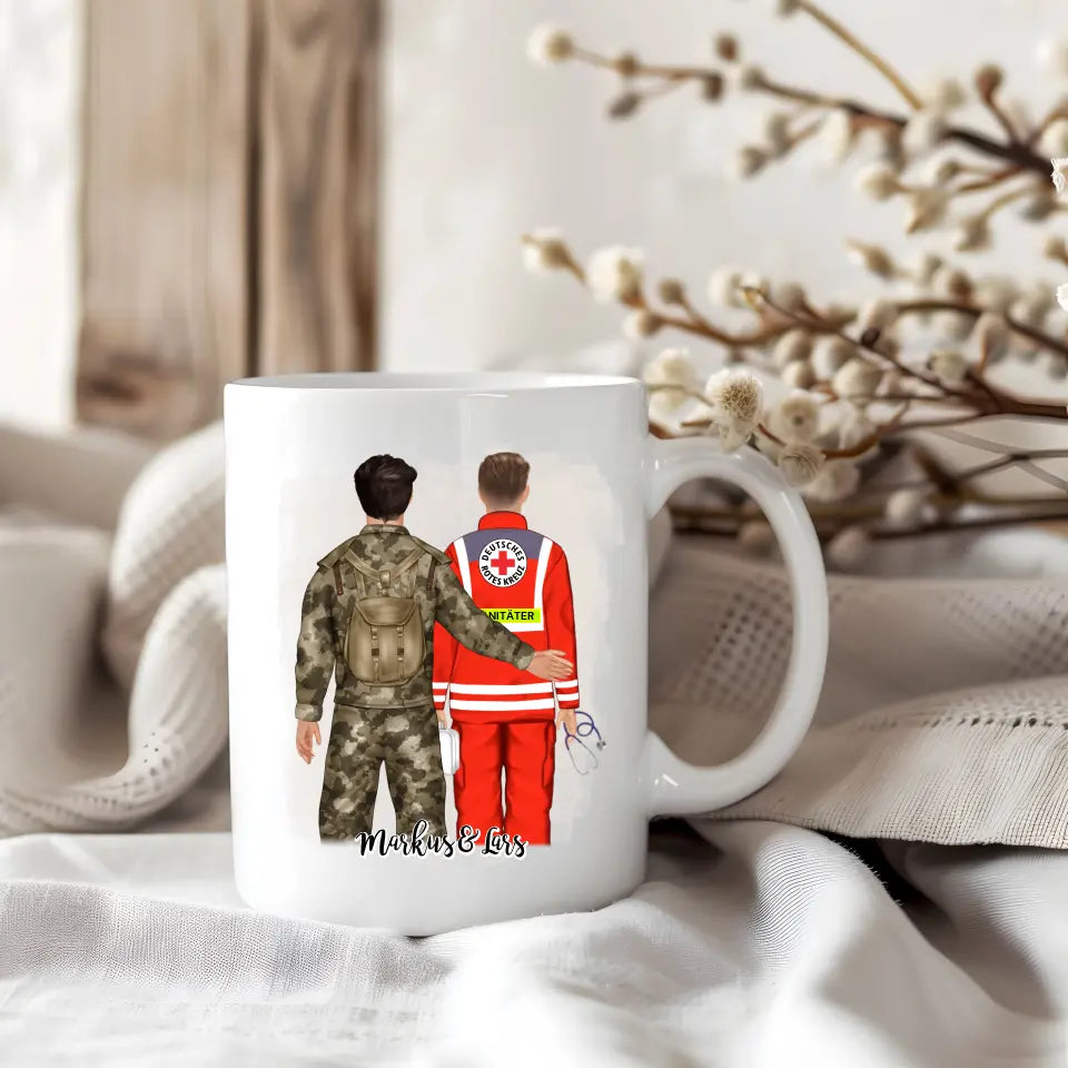 Soldat/in & Sanitäter Tasse / Thermobecher