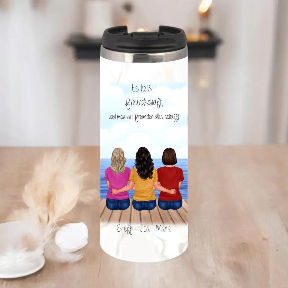 3-5 Freundinnen Tasse / Thermobecher Personalisiert