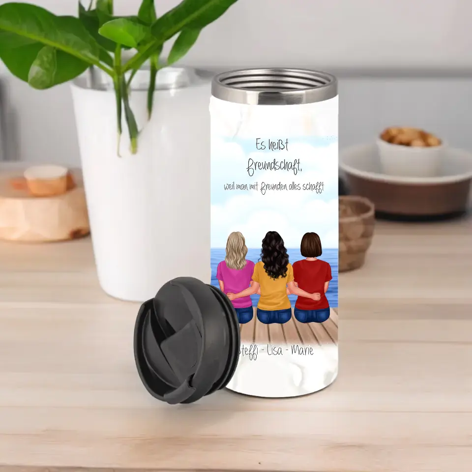 3-5 Freundinnen Tasse / Thermobecher Personalisiert