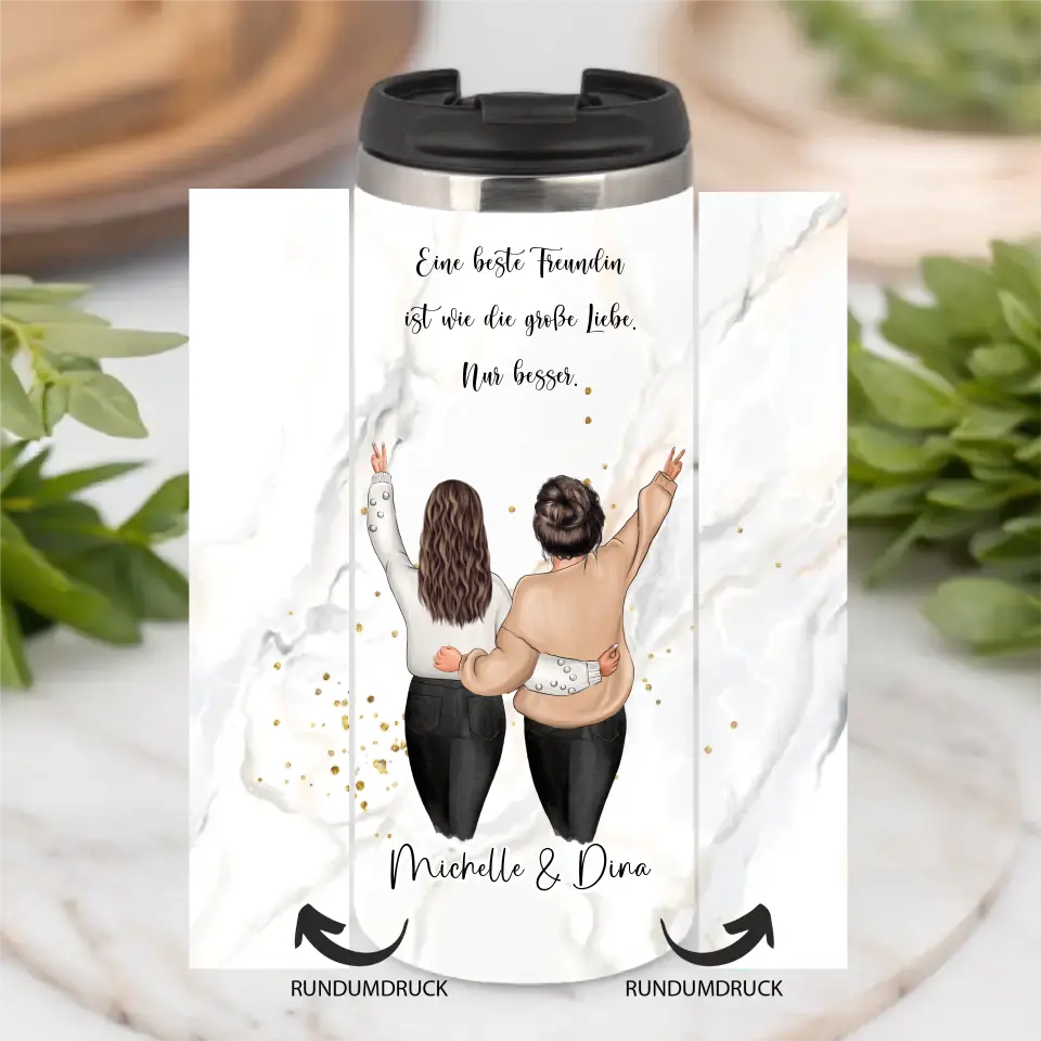 Freundin Tasse / Thermobecher