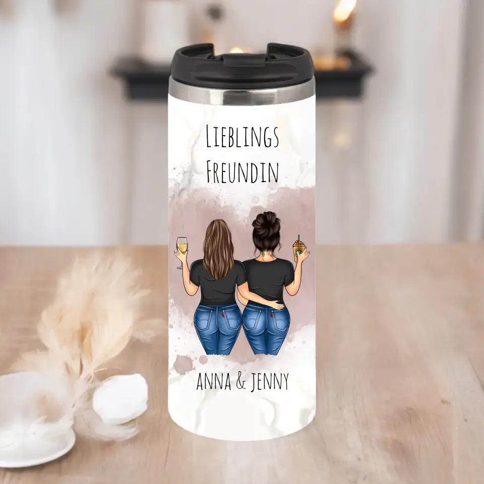 Curvy Freundinnen Tasse / Thermobecher