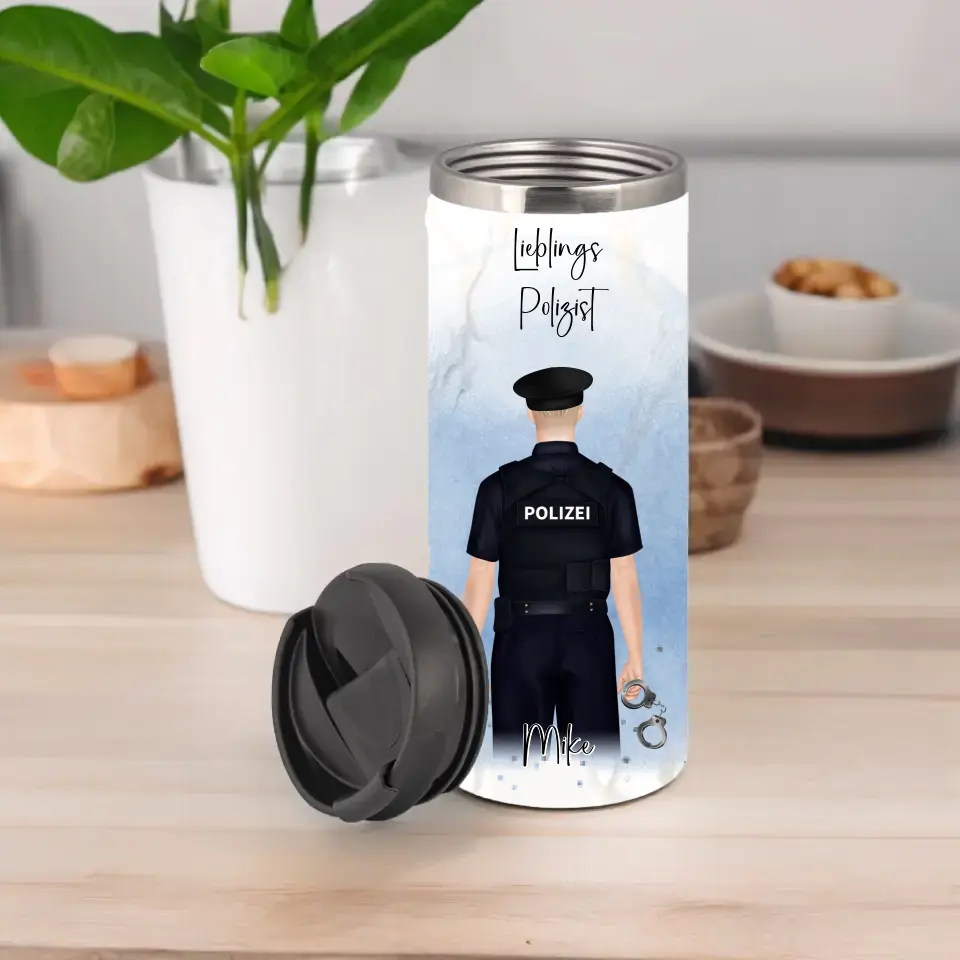 Polizist/Polizistin Tasse / Thermobecher