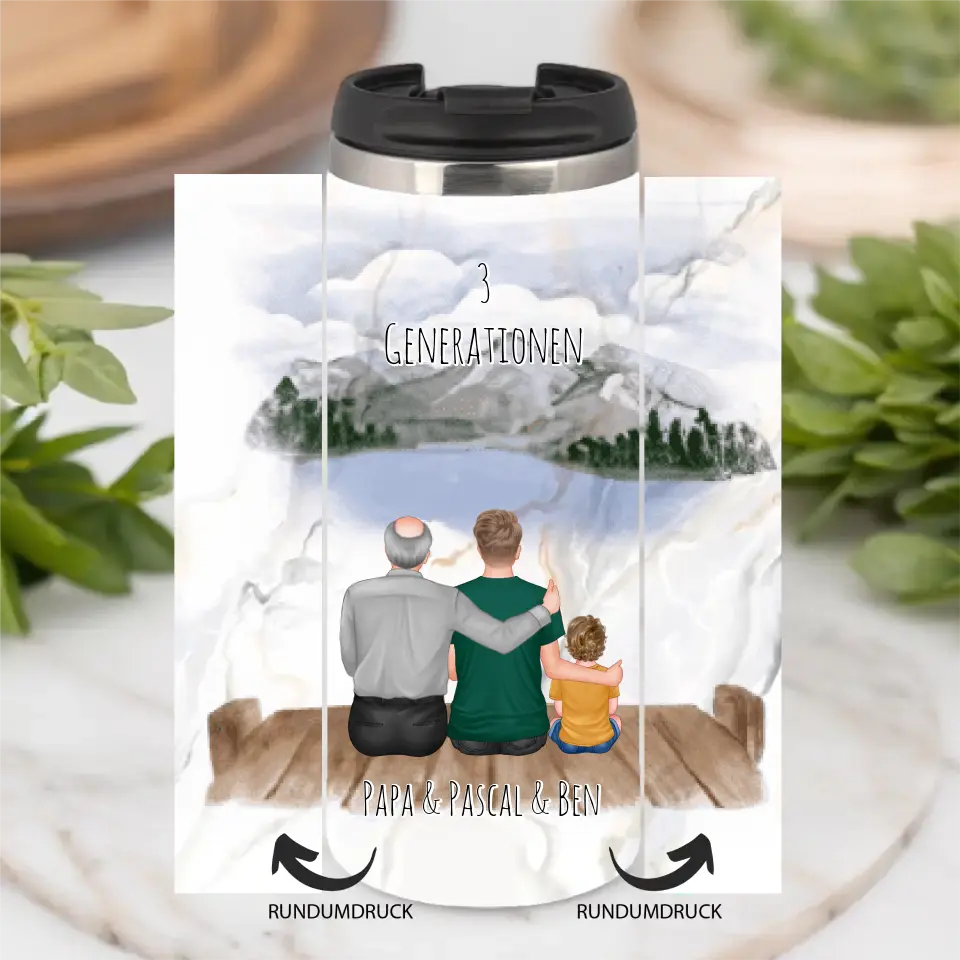 Vater, Sohn & Enkel Tasse / Thermobecher