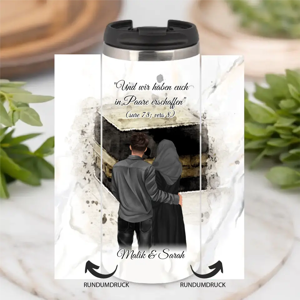 Muslim Couple Tasse / Thermobecher