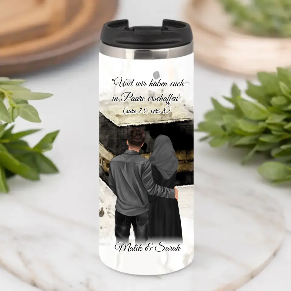 Muslim Couple Tasse / Thermobecher