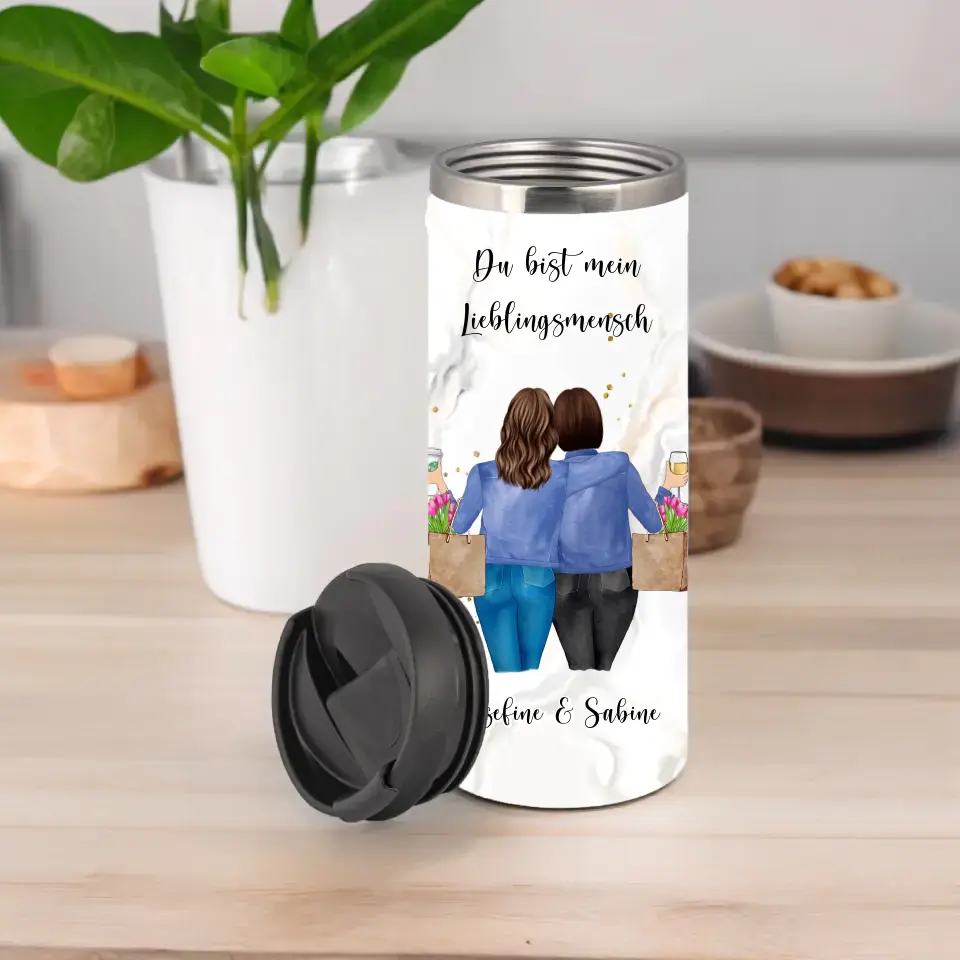 Personalisierte Freundin Tasse / Thermobecher