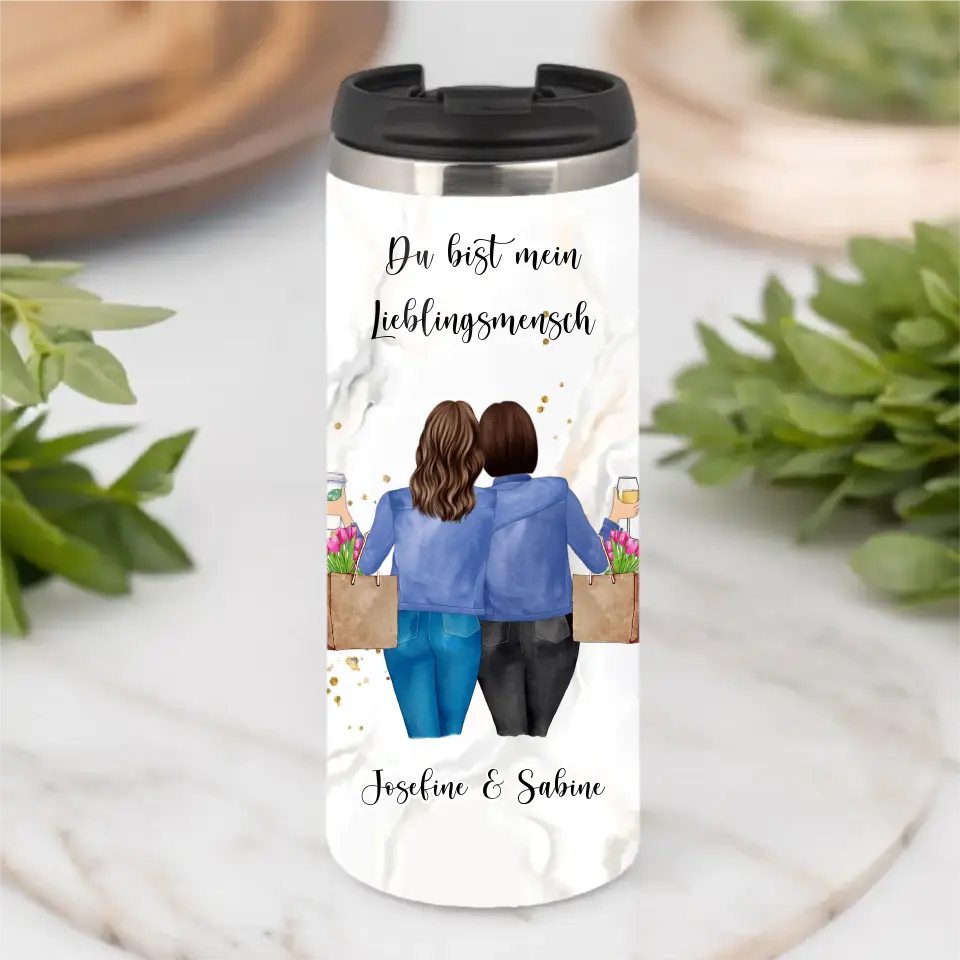 Personalisierte Freundin Tasse / Thermobecher