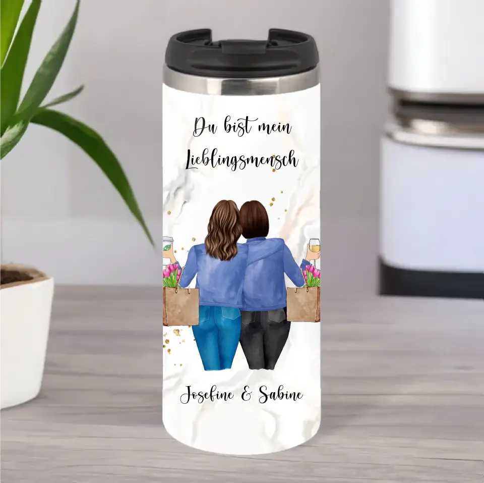 Personalisierte Freundin Tasse / Thermobecher