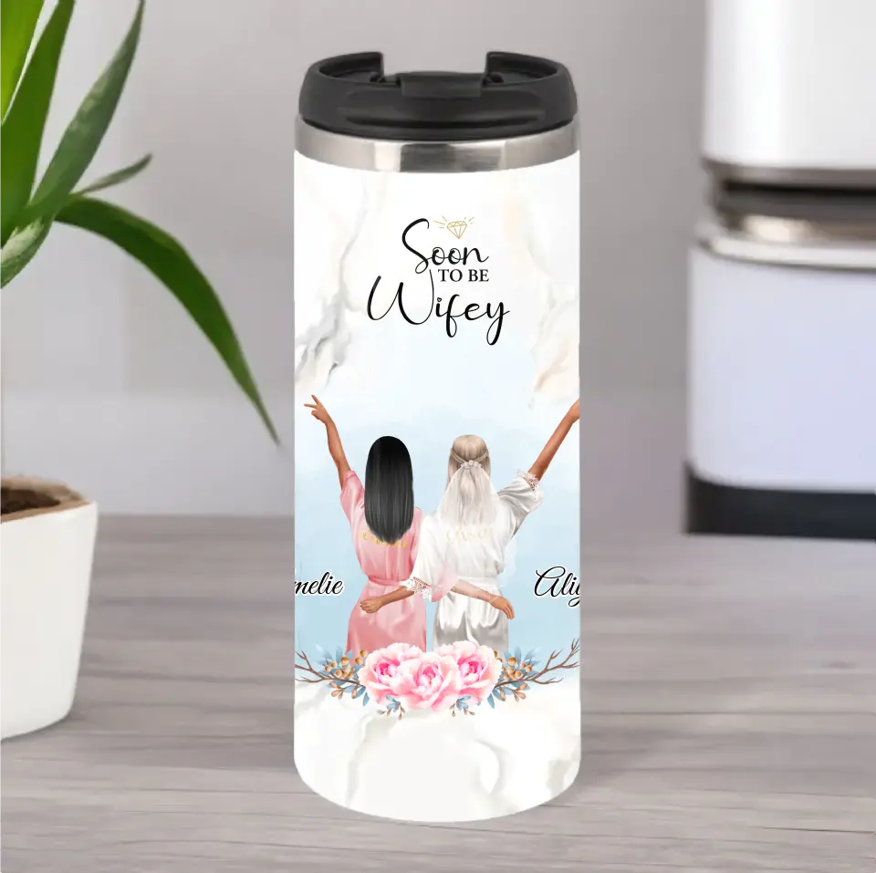 Braut & Freundin Tasse / Thermobecher
