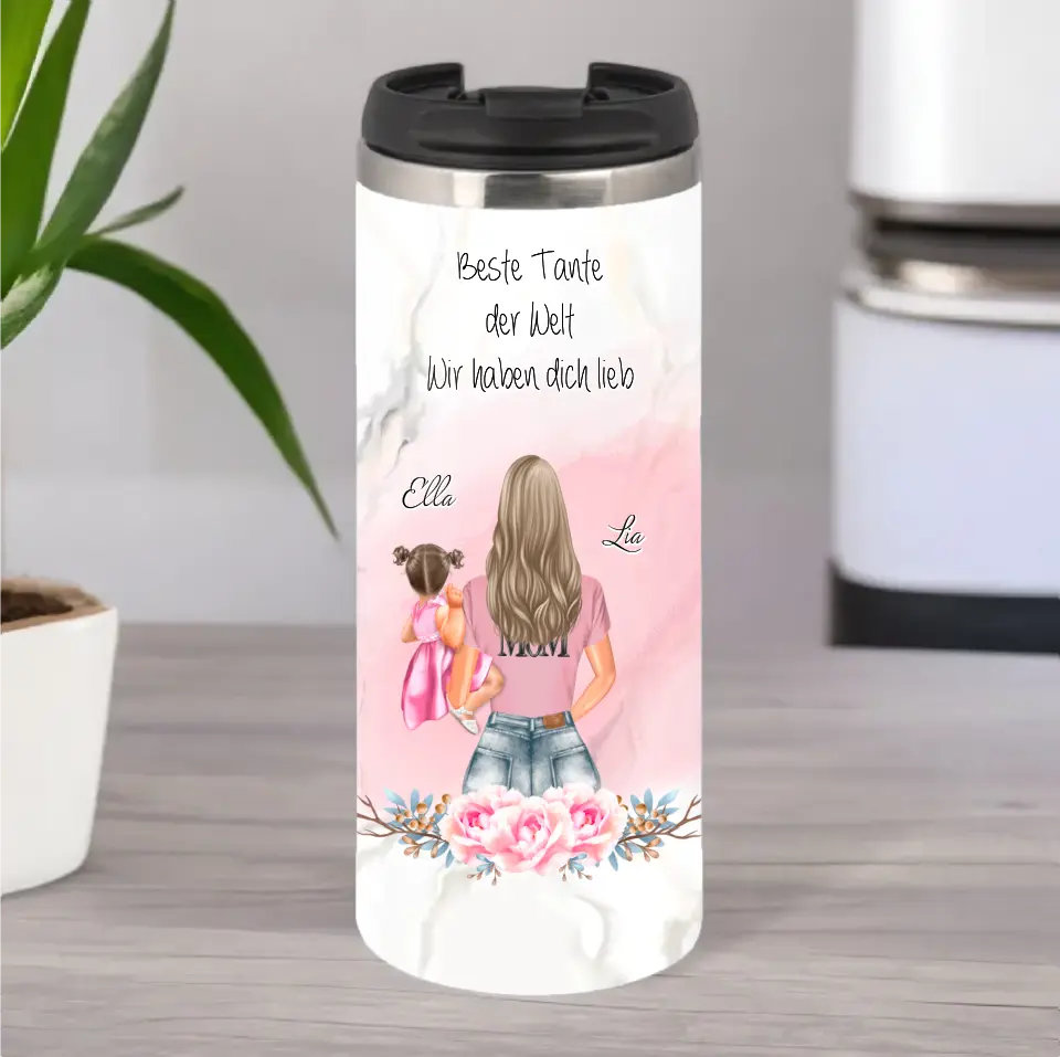 Mama mit Baby Tasse / Thermobecher