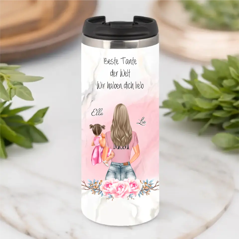 Mama mit Baby Tasse / Thermobecher