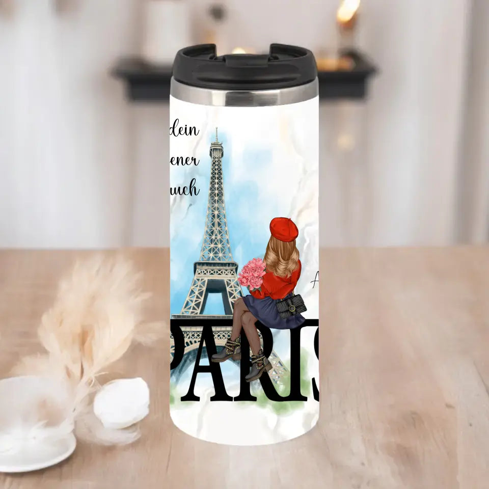 Stadt Liebe - Personalisierte Freundin Tasse / Thermobecher